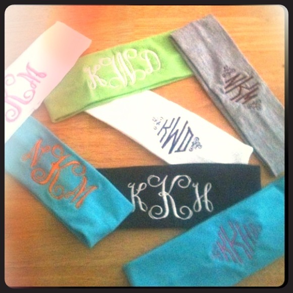 Monogrammed headbands!