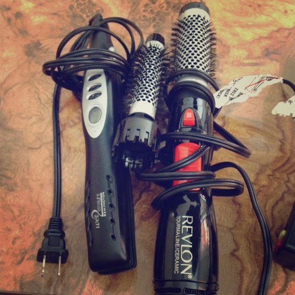 Remington iron wet straight plus Revlon dryer