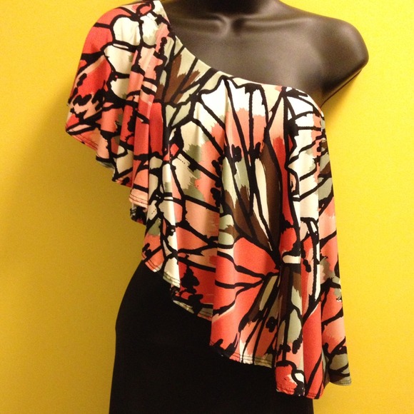Reduced!!! Black Coral Dress