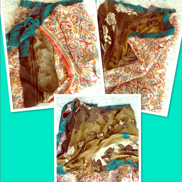 🌷RESERVED🌷100% Silk Wrap! Multiple ways to wear!