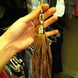 Authentic Tory Burch clip tassel