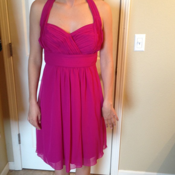 Hot pink dress