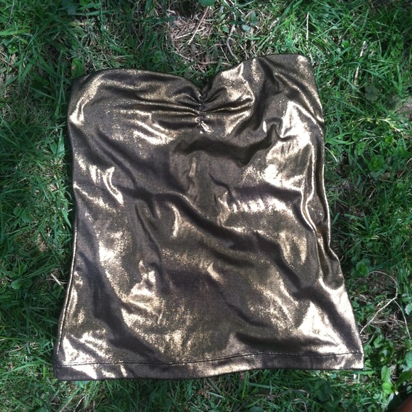 NWT gold tube top