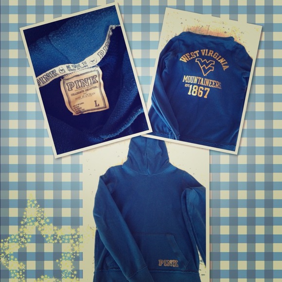 West V Mountaineers VS Pink hoodie