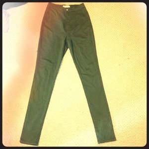 NWOT Olive green high waisted paints