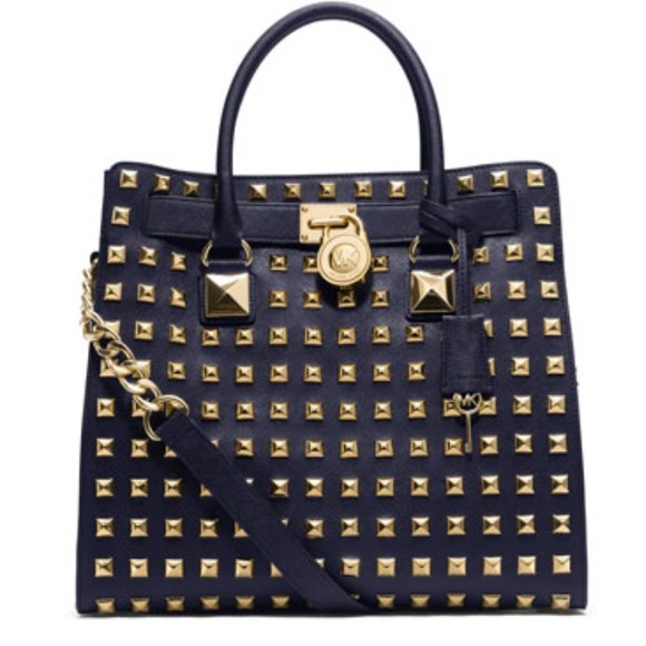 🚫SOLD🚫 Michael Kors Studded Hamilton in Navy