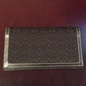 Coach checkbook holder