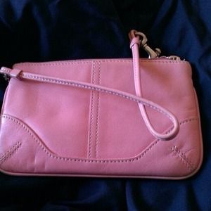 Pink Coach Wristlet