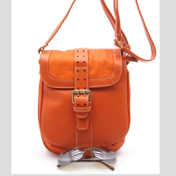 orange messenger bag