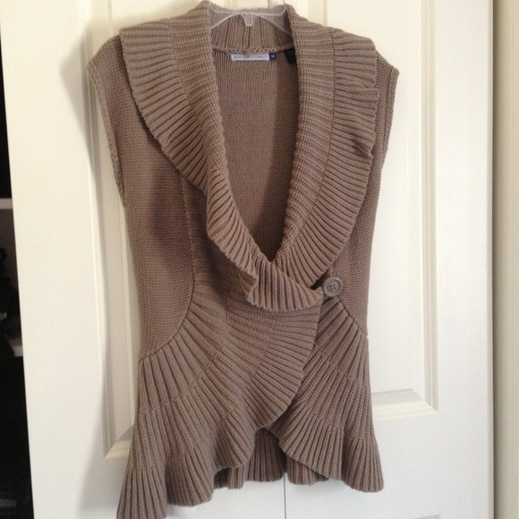 Tan sweater vest