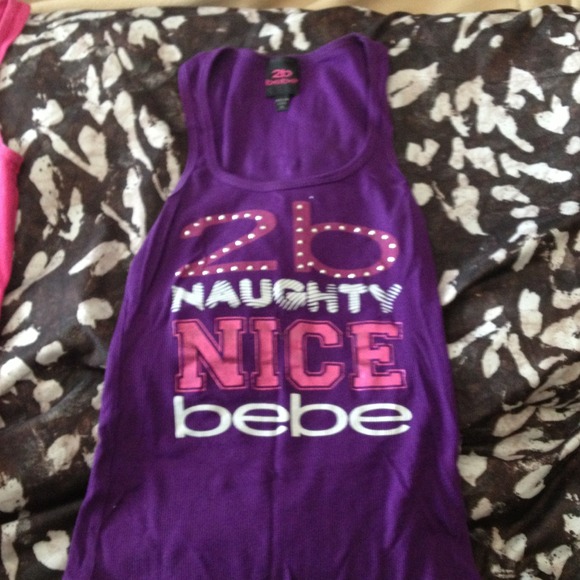 Purple BEBE tank