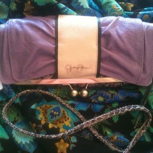 NWT lavender and snakeskin print cross body bag