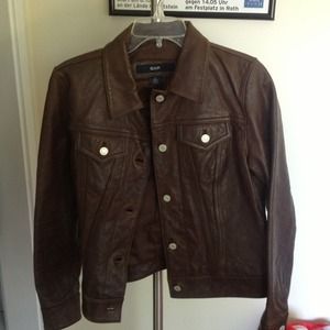 Gap leather jacket