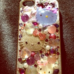 Hello kitty Swarovski Crystals Iphone 5 case
