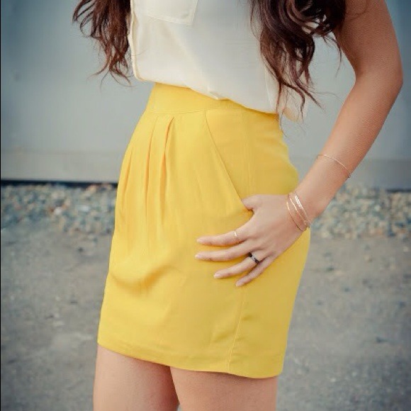 Canary Yellow Skirt
