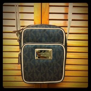 MK Brown Logo Crossbody