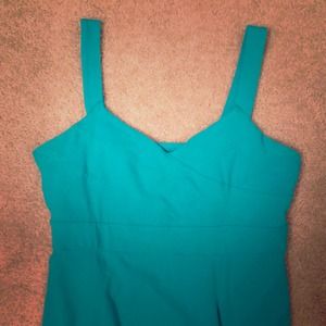 Size large aqua jersey dress sleeveless