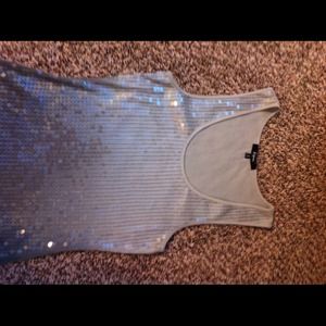 Sequined tank top
