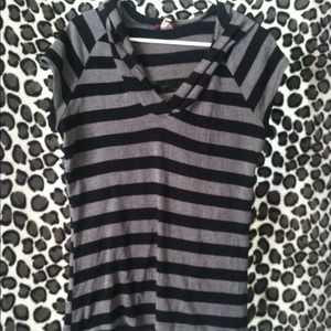Black and grey striped shirt