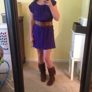 *** SOLD*** Purple Boatneck Dress