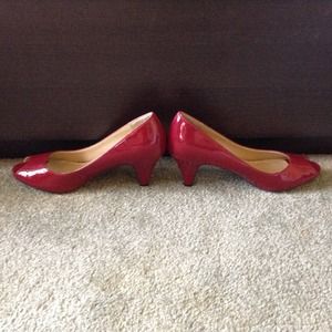 Red Peep Toe Heels