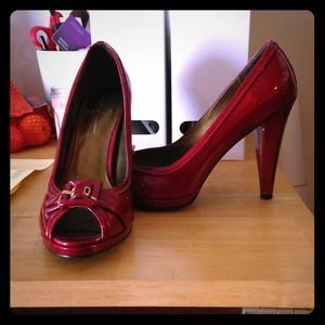 Paolo Linea Patent leather Red Peep Toes