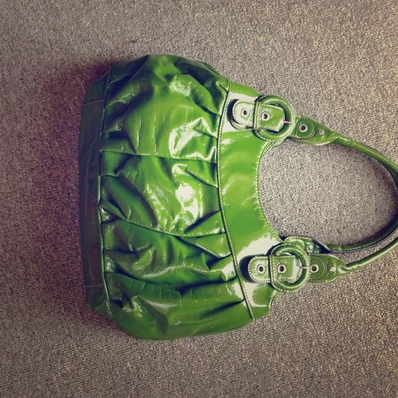 Green Patent Leather Handbag