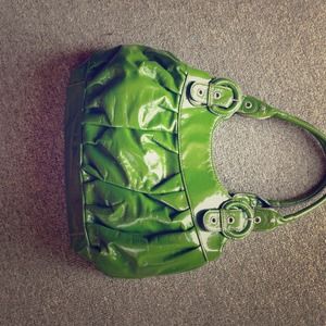 Green Patent Leather Handbag