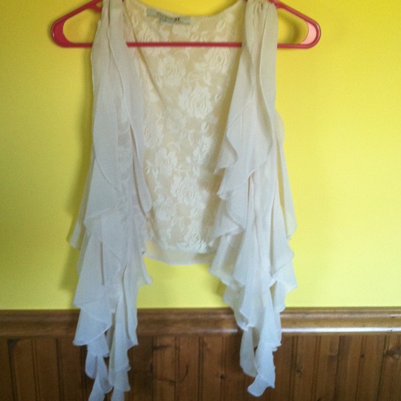 Cream colored cardigan
