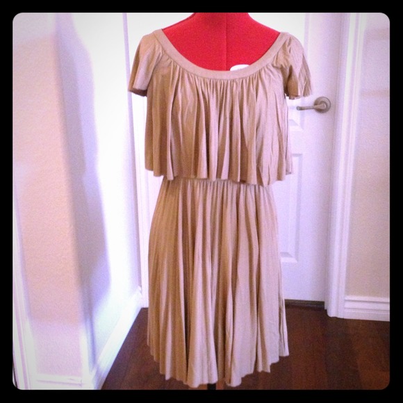NWOT Suzi Chin for Maggy Boutique Brown Dress sz 4