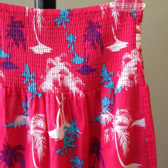 *SOLD* Topshop Pink Boho Hippie Summer Tube Dress - Picture 2 of 3