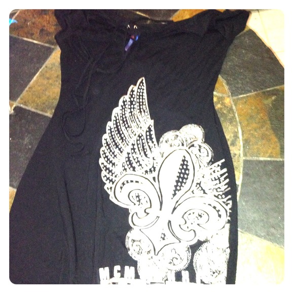 Black and silver Dereon dress