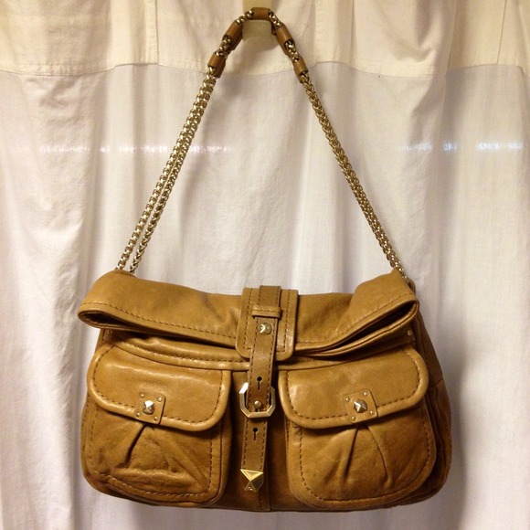 🚫Keeping🚫HP🎉 Henri Bendel Tan Leather Hobo - Picture 2 of 4