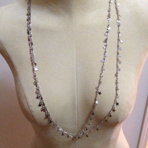 Stars🌟Necklace Silver long adjustable