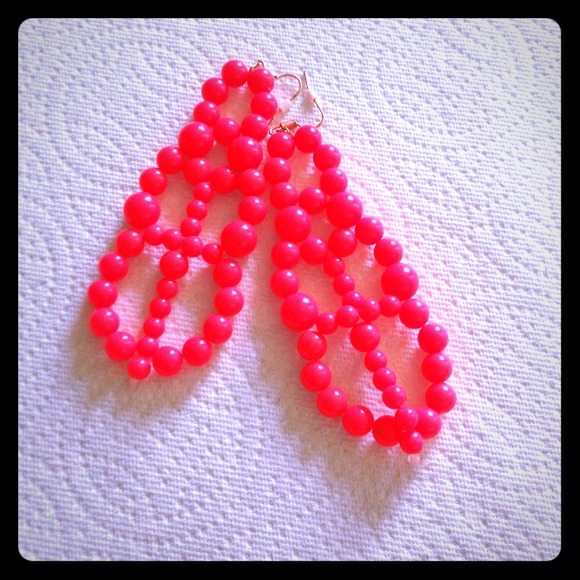 Hot Pink Hippie Earrings