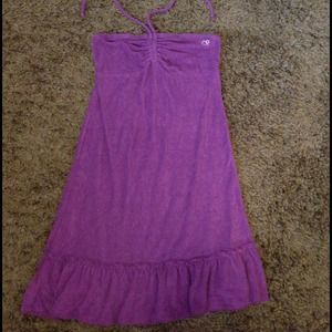 Purple Teri cloth dress - cover up