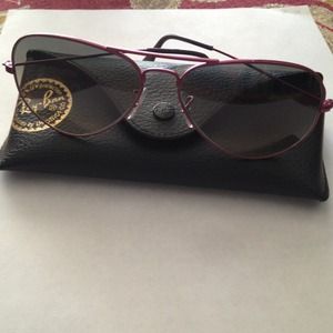 Ray Ban aviator sunglasses pink