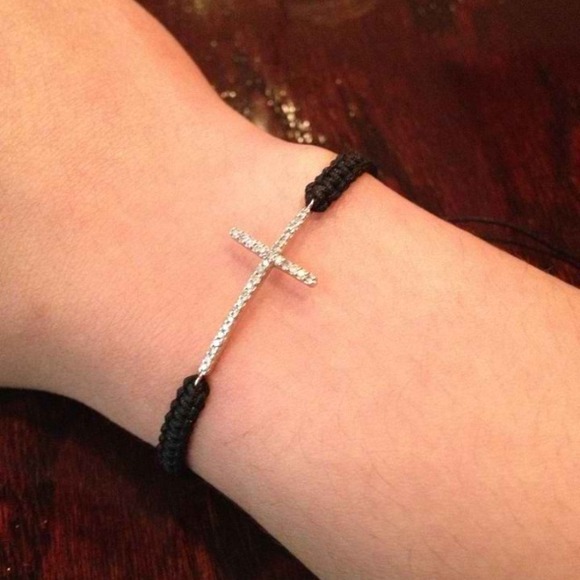 SOLD Yellora Diamond Cross Bracelet
