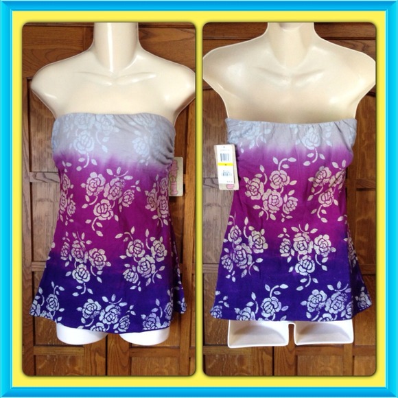 💖SOLD💖Brand new ombré purple tube top