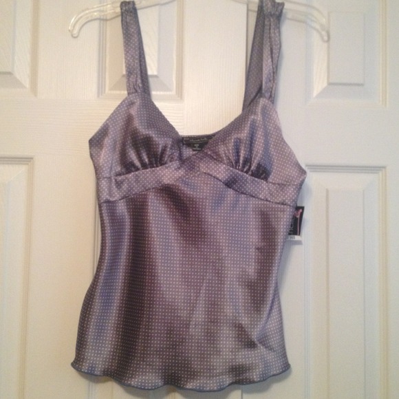 Light blue Polka Dot Top