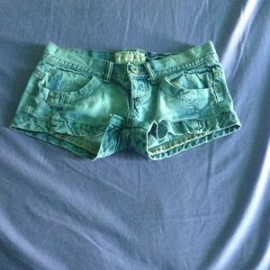 Denim shorts