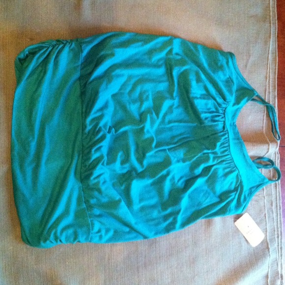 Green tank top