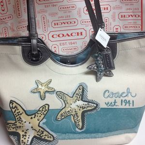 Coach NWT Beach Star Tote Purse F19212