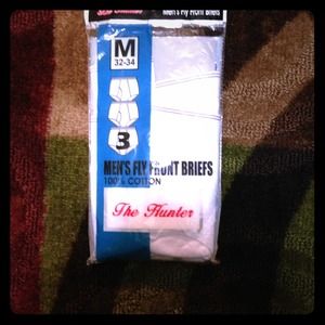 Men's fly front briefs