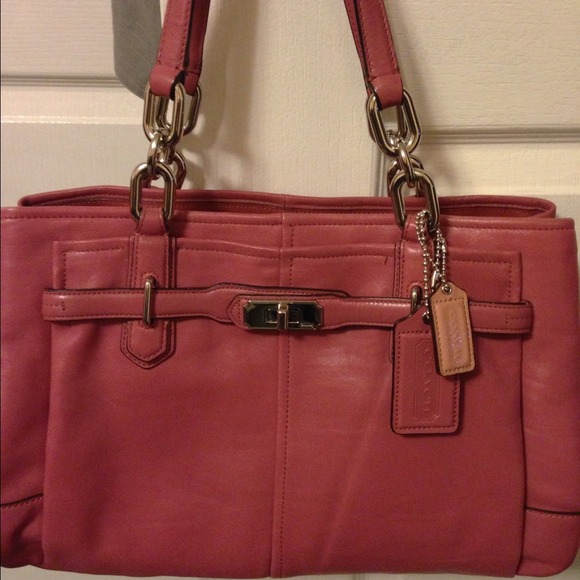 100% authentic leather Coach bag Sold!!