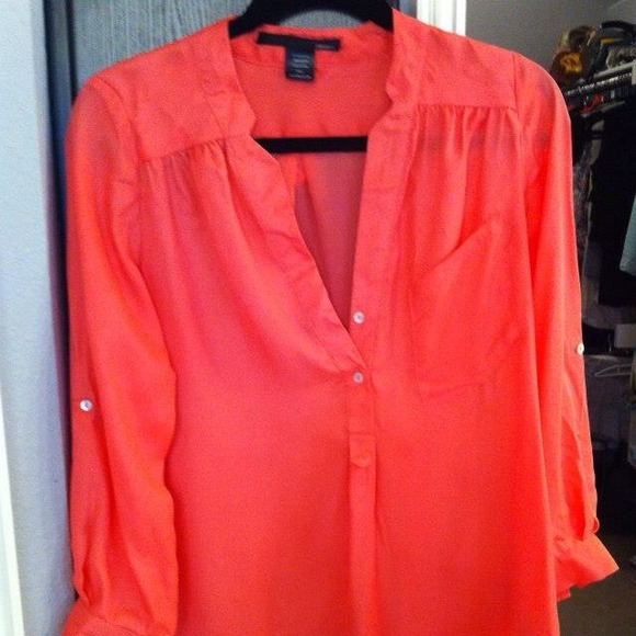 REDUCED!! Coral Blouse!