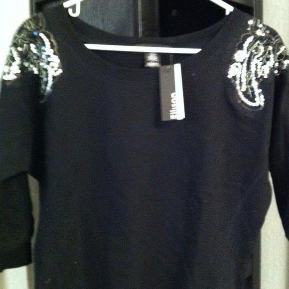 REDUCED! Wide neck sweatshirt with sequins