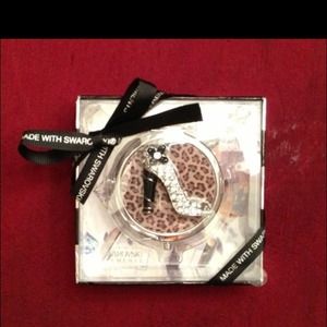 New Leopard Compact Mirror With High Heel
