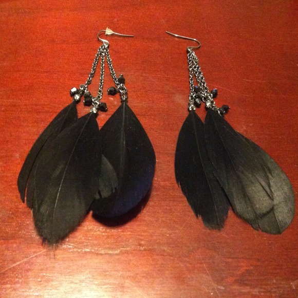 👙Feather earrings🎀❗reduced❗