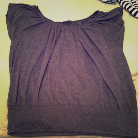 Grey loose fitting shirt